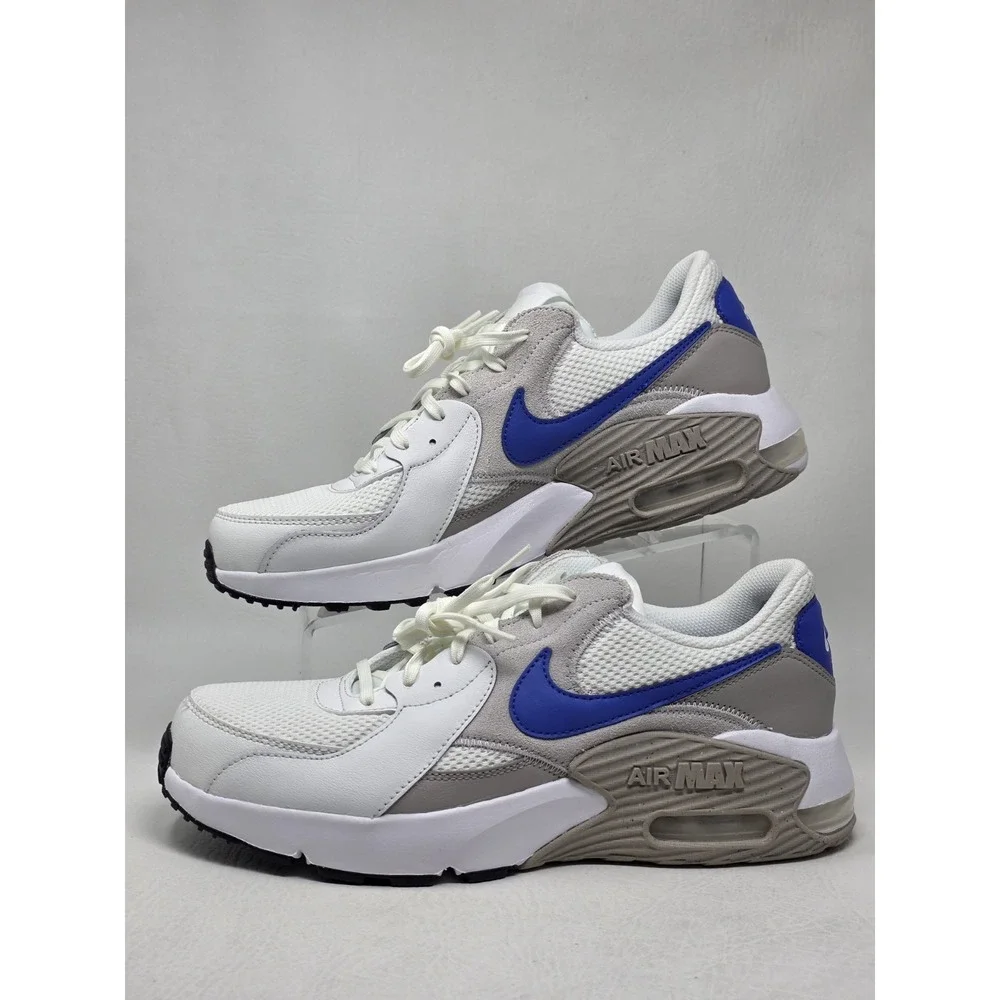 Nike Air Max Excee Mens Sneakers Shoes White Grey Blue Size 10 FZ5486-101 New